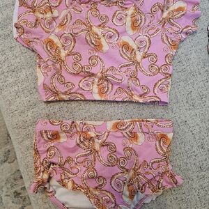 Garnet Hill Girls Swim Suit 2 piece 6/7